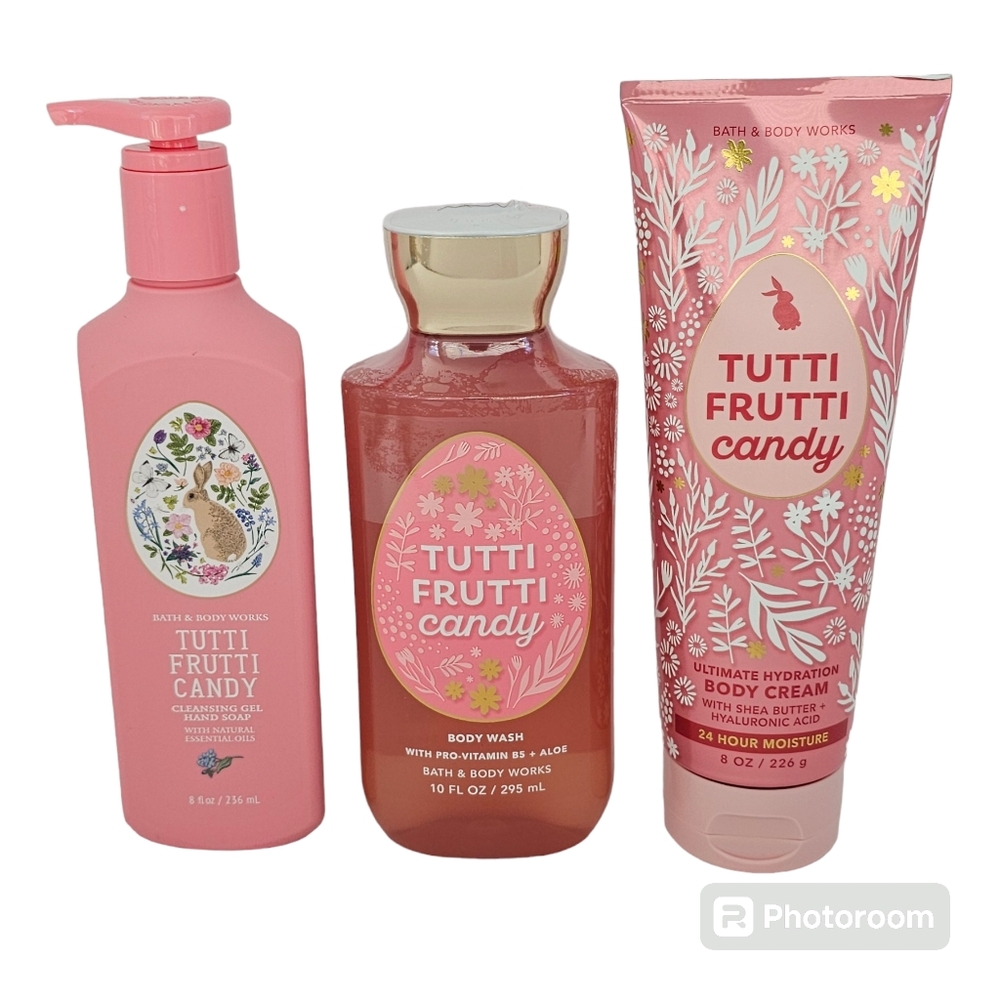 Bath & Body Works Tutti Frutti Candy Cream Wash Gel Hand Soap NEW